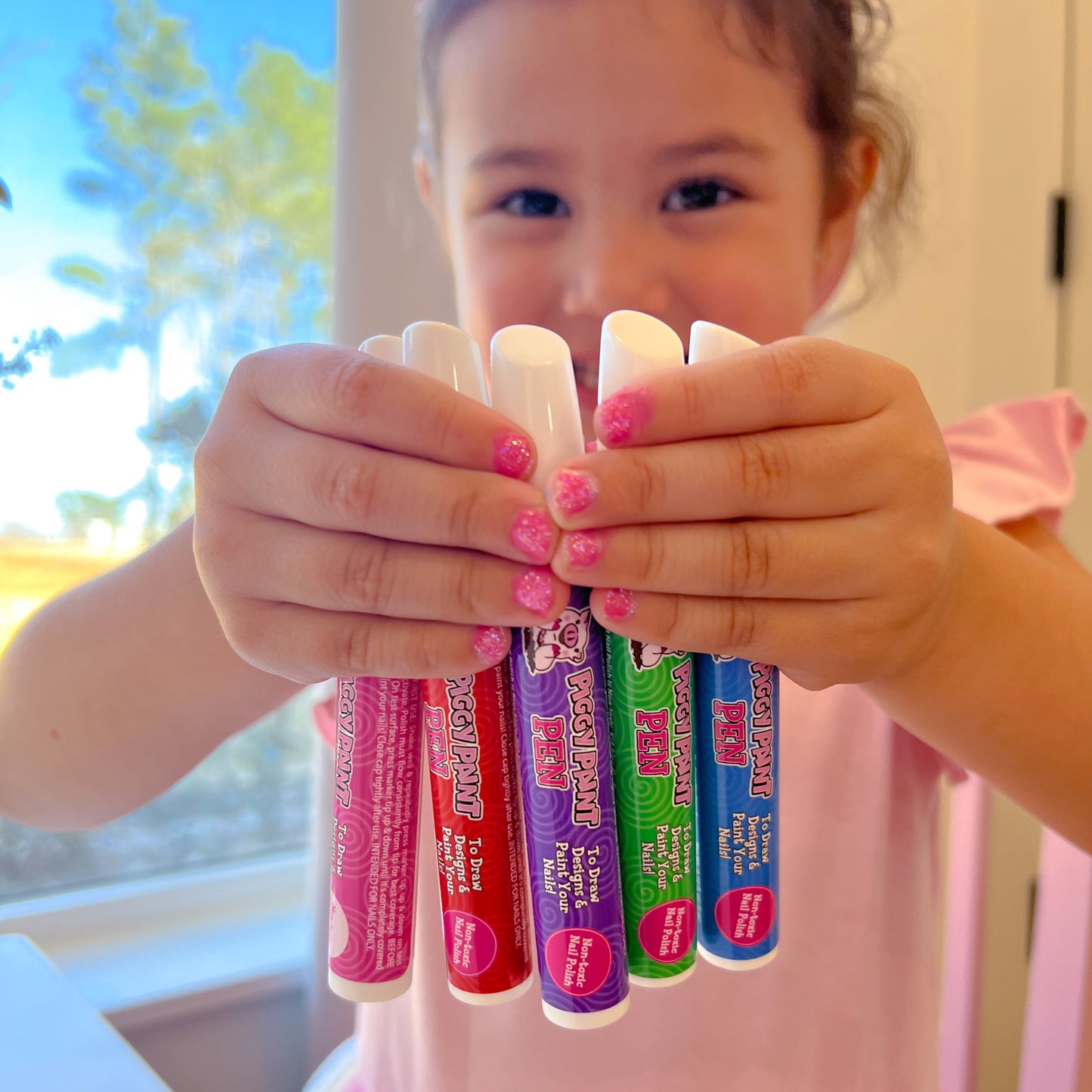 Positively Piggy Pen 3-pack - Kids Non-toxic Nail Polish