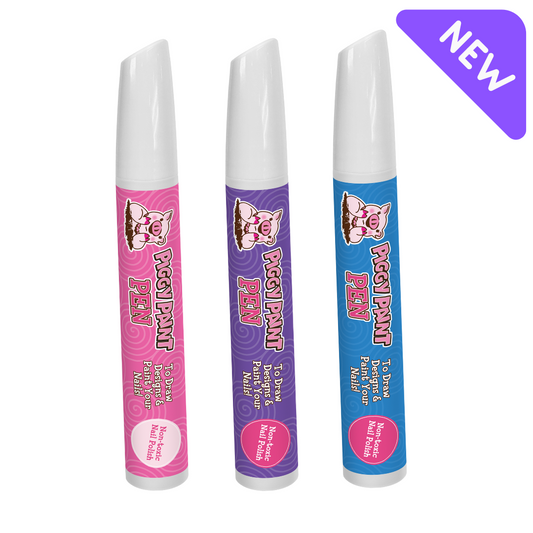 Positively Piggy Pen 3-pack - Kids Non-toxic Nail Polish