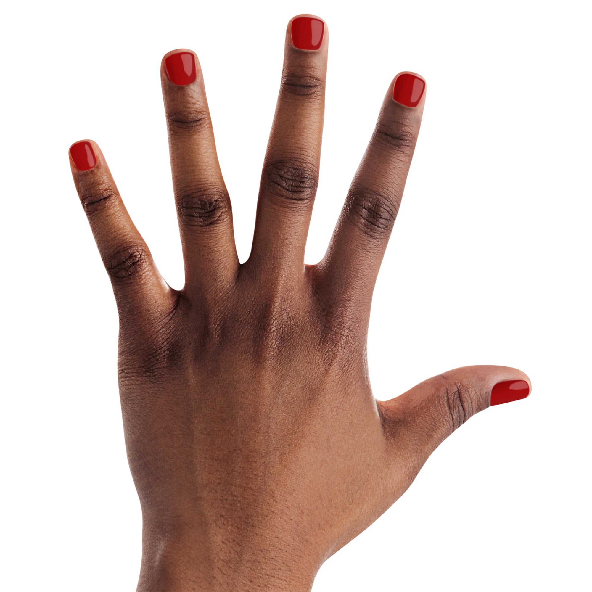 Bright festive red manicure on female hands. Nails design Stock Photo |  Adobe Stock